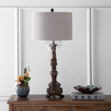 Carlisle 33.5" Resin/Acrylic LED Table Lamp - JONATHAN Y
